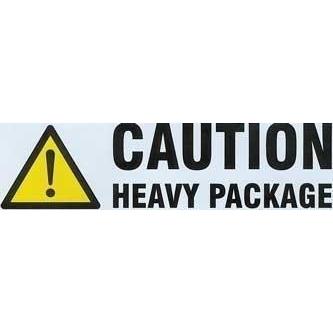 Caution: Heavy Package Label