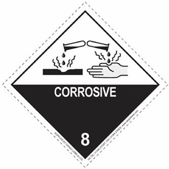 Corrosive Label