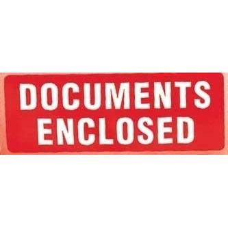 Document Enclosed Label